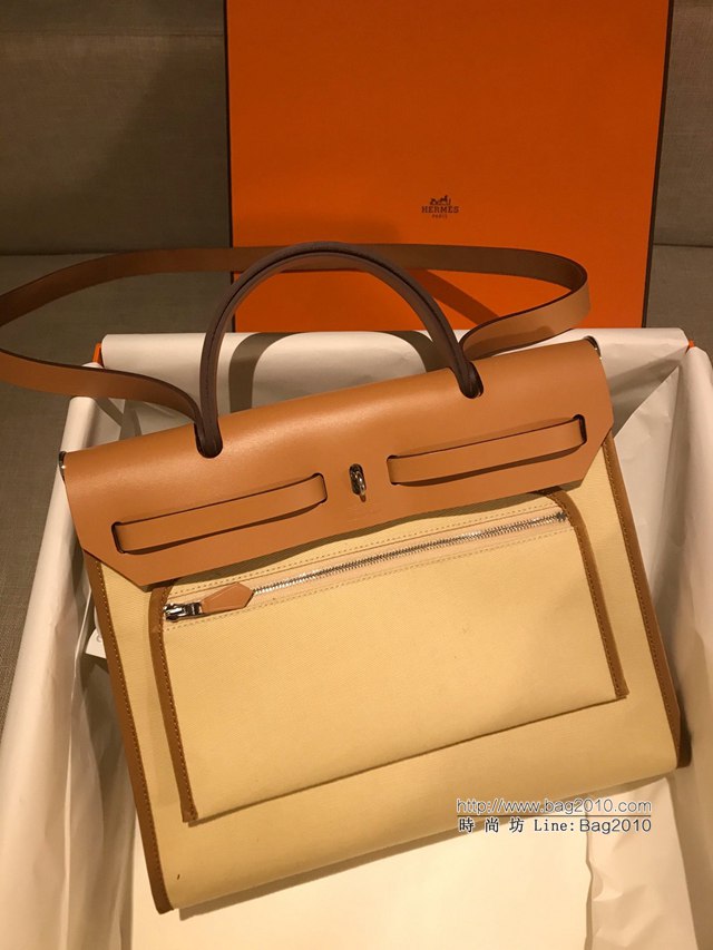 Hermes包包 愛馬仕升級版Herbag 手提肩背斜挎包 男女同款  tdh2041